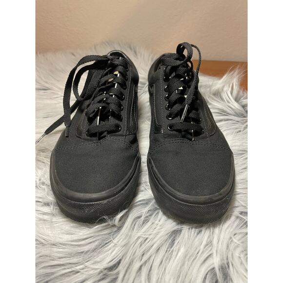 Vans Old Skool Canvas Shoe mens black size 7 womens size 8.5 - Picture 5 of 10